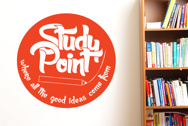Study Point Where All The Good Ideas Come From Wall Sticker