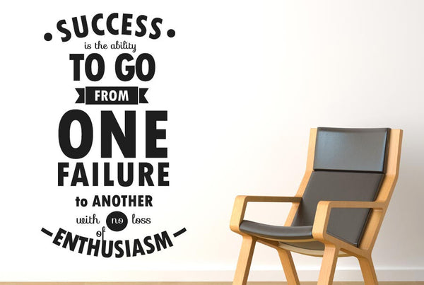Ability Go From One Failure To Next Wall Sticker