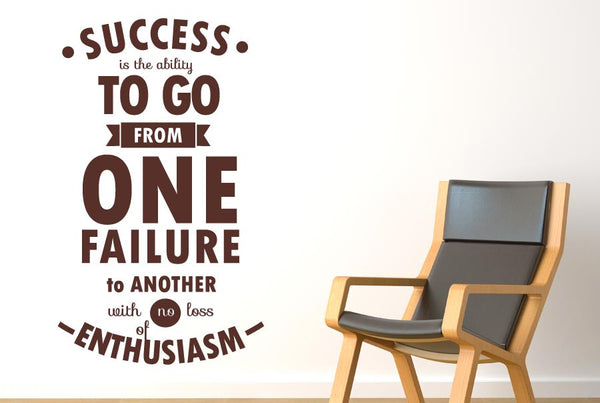 Ability Go From One Failure To Next Wall Sticker