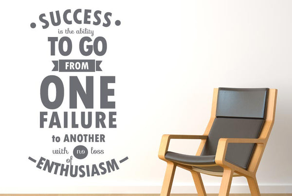 Ability Go From One Failure To Next Wall Sticker
