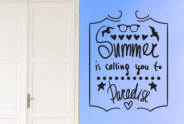 Summer Is Calling You To Paradise Wall Sticker