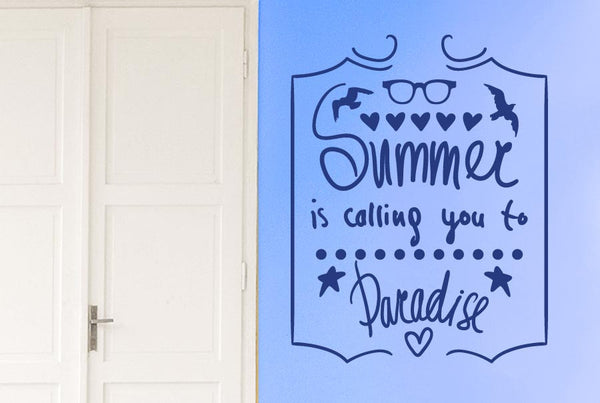 Summer Is Calling You To Paradise Wall Sticker