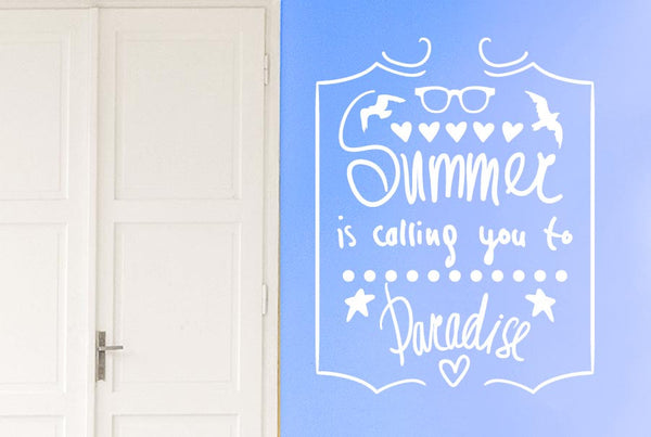 Summer Is Calling You To Paradise Wall Sticker
