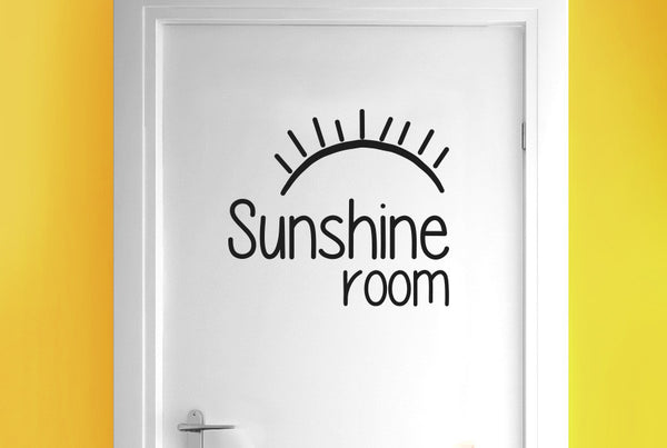 Sunshine Room Door Room Sticker