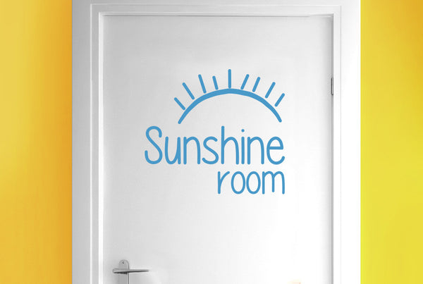 Sunshine Room Door Room Sticker