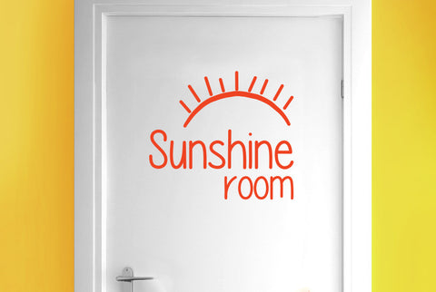 Sunshine Room Door Room Sticker