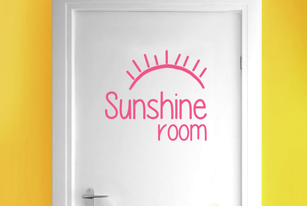 Sunshine Room Door Room Sticker