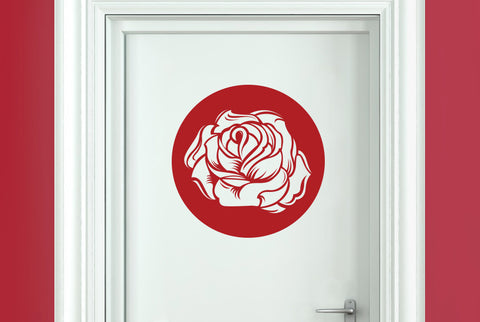 Sweet Rose Door Room Sticker