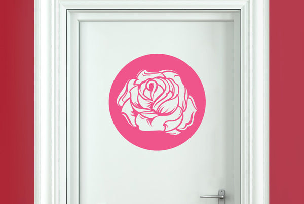 Sweet Rose Door Room Sticker