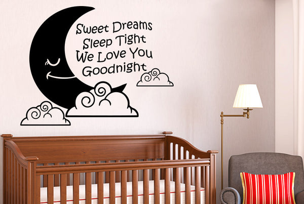 Sweet Dreams Sleep Tight We Love You Goodnight Wall Sticker