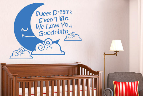 Sweet Dreams Sleep Tight We Love You Goodnight Wall Sticker