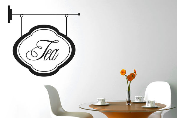 Tea Shop Sign Wall Sticker