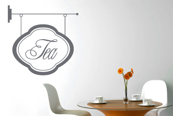 Tea Shop Sign Wall Sticker