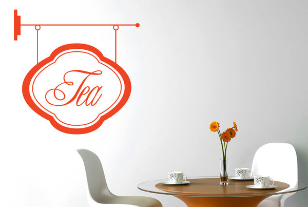 Tea Shop Sign Wall Sticker