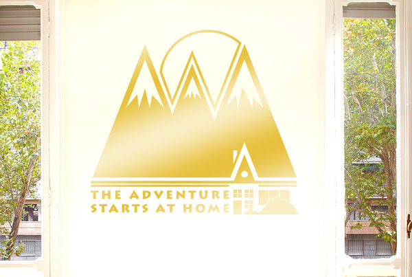 The Adventure Starts At Home Wall Sticker