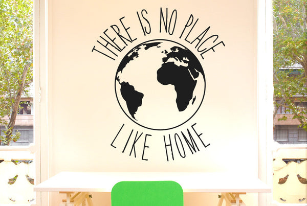 There Is No Place Like Home Earth Wall Sticker
