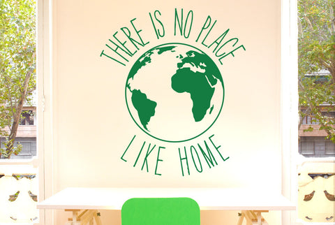 There Is No Place Like Home Earth Wall Sticker