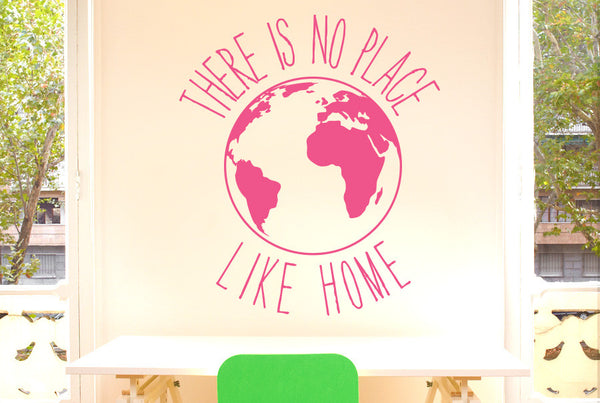 There Is No Place Like Home Earth Wall Sticker