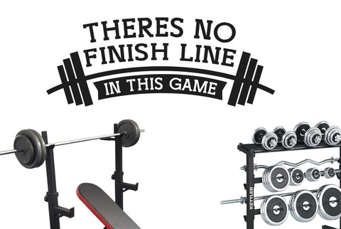 There’s No Finish Line In This Game Wall Sticker
