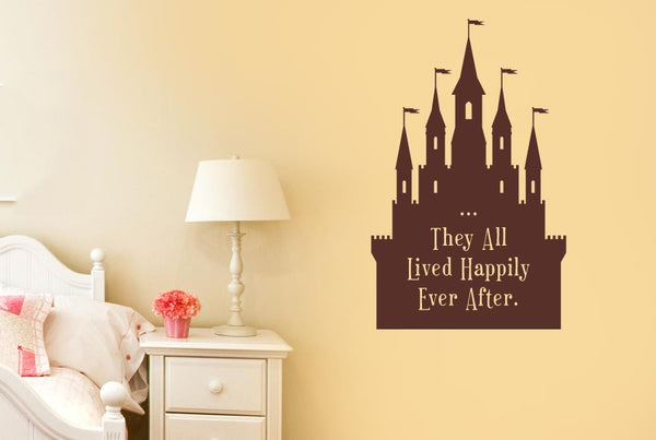 They All Lived Happily Ever After Fairytale Wall Sticker