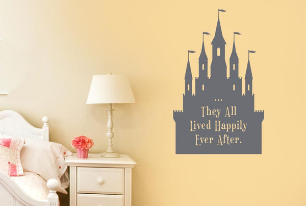 They All Lived Happily Ever After Fairytale Wall Sticker