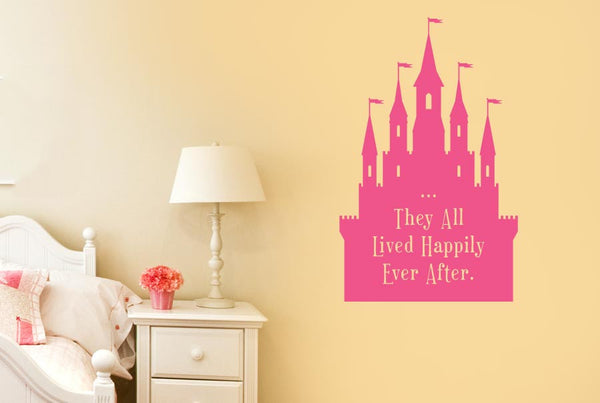 They All Lived Happily Ever After Fairytale Wall Sticker