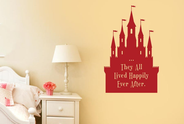 They All Lived Happily Ever After Fairytale Wall Sticker
