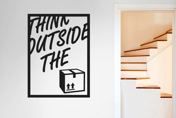 Think Outside The Box Wall Sticker