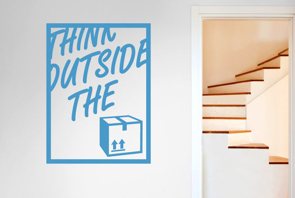 Think Outside The Box Wall Sticker