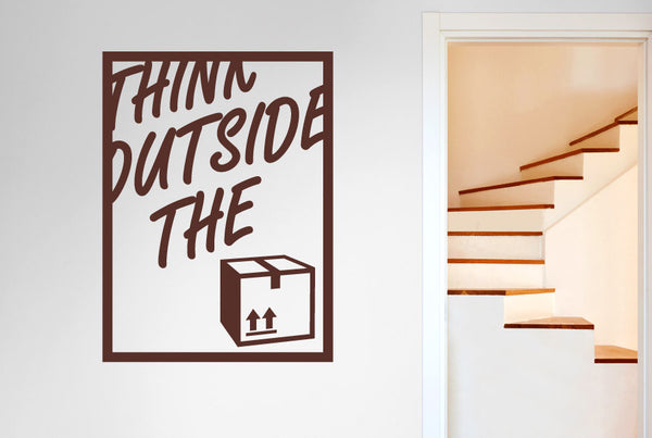 Think Outside The Box Wall Sticker