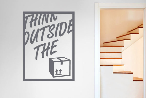 Think Outside The Box Wall Sticker