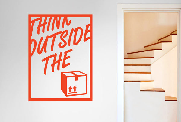 Think Outside The Box Wall Sticker