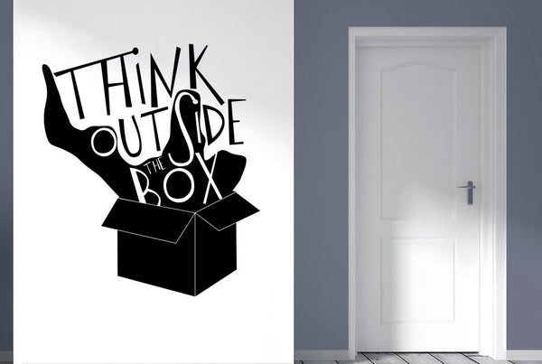 Think Outside The Box Shadow Wall Sticker