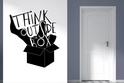 Think Outside The Box Shadow Wall Sticker