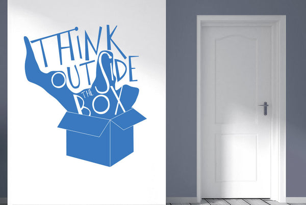 Think Outside The Box Shadow Wall Sticker