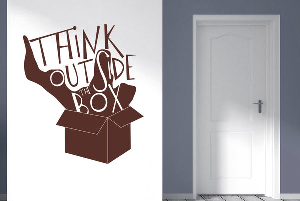 Think Outside The Box Shadow Wall Sticker