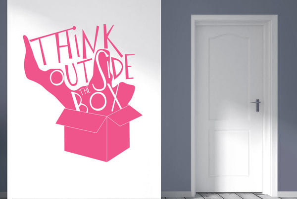 Think Outside The Box Shadow Wall Sticker