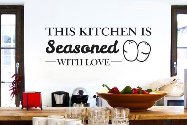 This Kitchen Is Seasoned With Love Wall Sticker