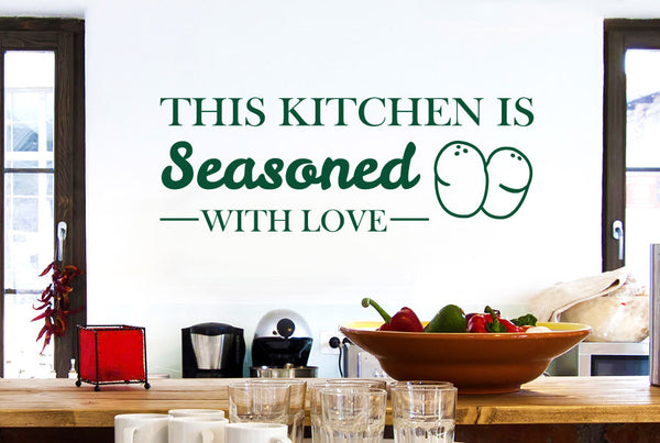 This Kitchen Is Seasoned With Love Wall Sticker
