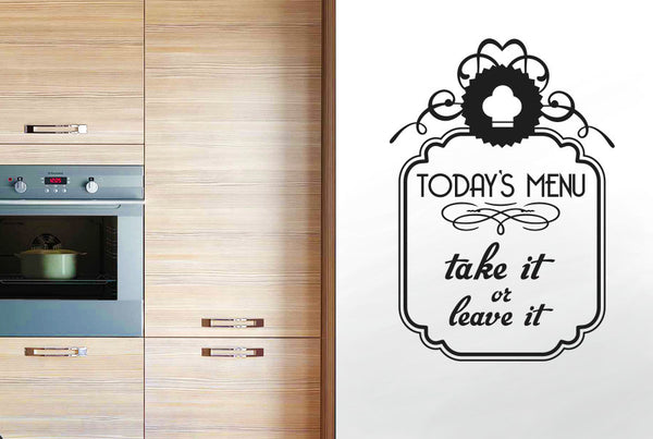 Today’s Menu Take It Your Leave It Wall Sticker