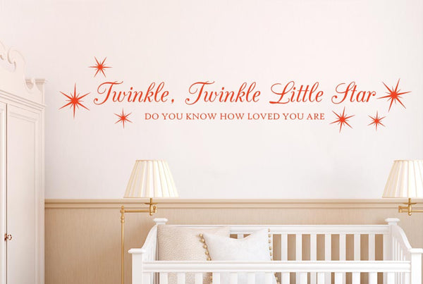 Twinkle Twinkle Little Star Love Wall Sticker