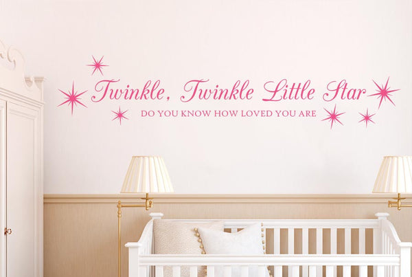 Twinkle Twinkle Little Star Love Wall Sticker