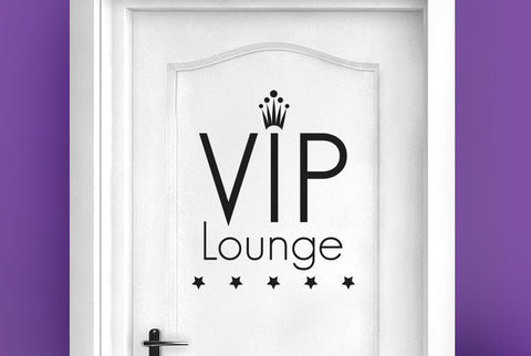 VIP Lounge Five Star Door Room Sticker