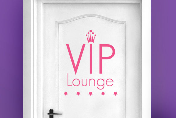 VIP Lounge Five Star Door Room Sticker