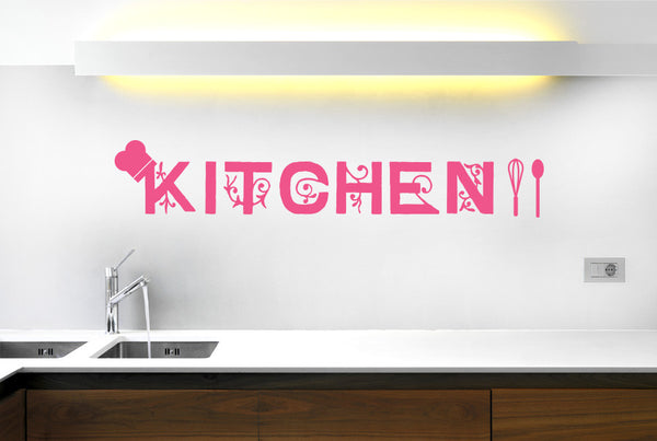 Vine Kitchen Sign Wall Sticker