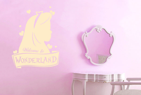 Welcome To Wonderland Wall Sticker