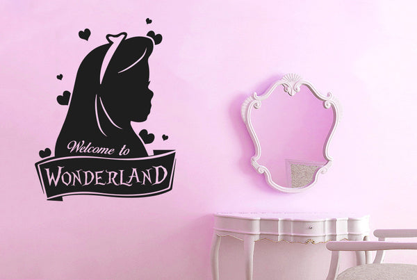 Welcome To Wonderland Wall Sticker