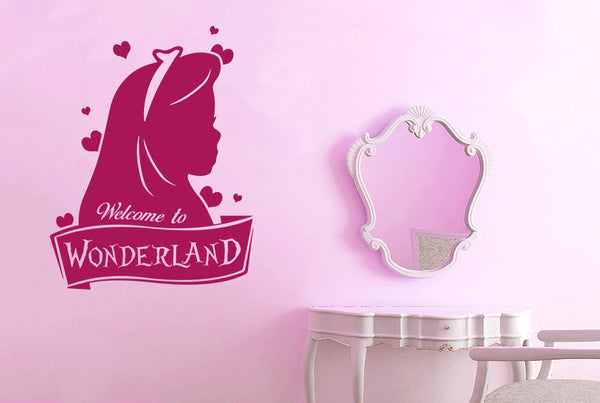 Welcome To Wonderland Wall Sticker
