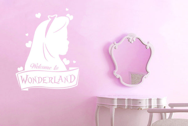 Welcome To Wonderland Wall Sticker