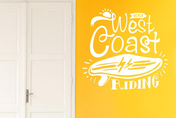 West Coast Riding Beach Wall Sticker